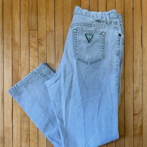 VTG 90’s Guess Georges Marciano Jeans Men Gray Straight Leg Made in USA Sz. 38